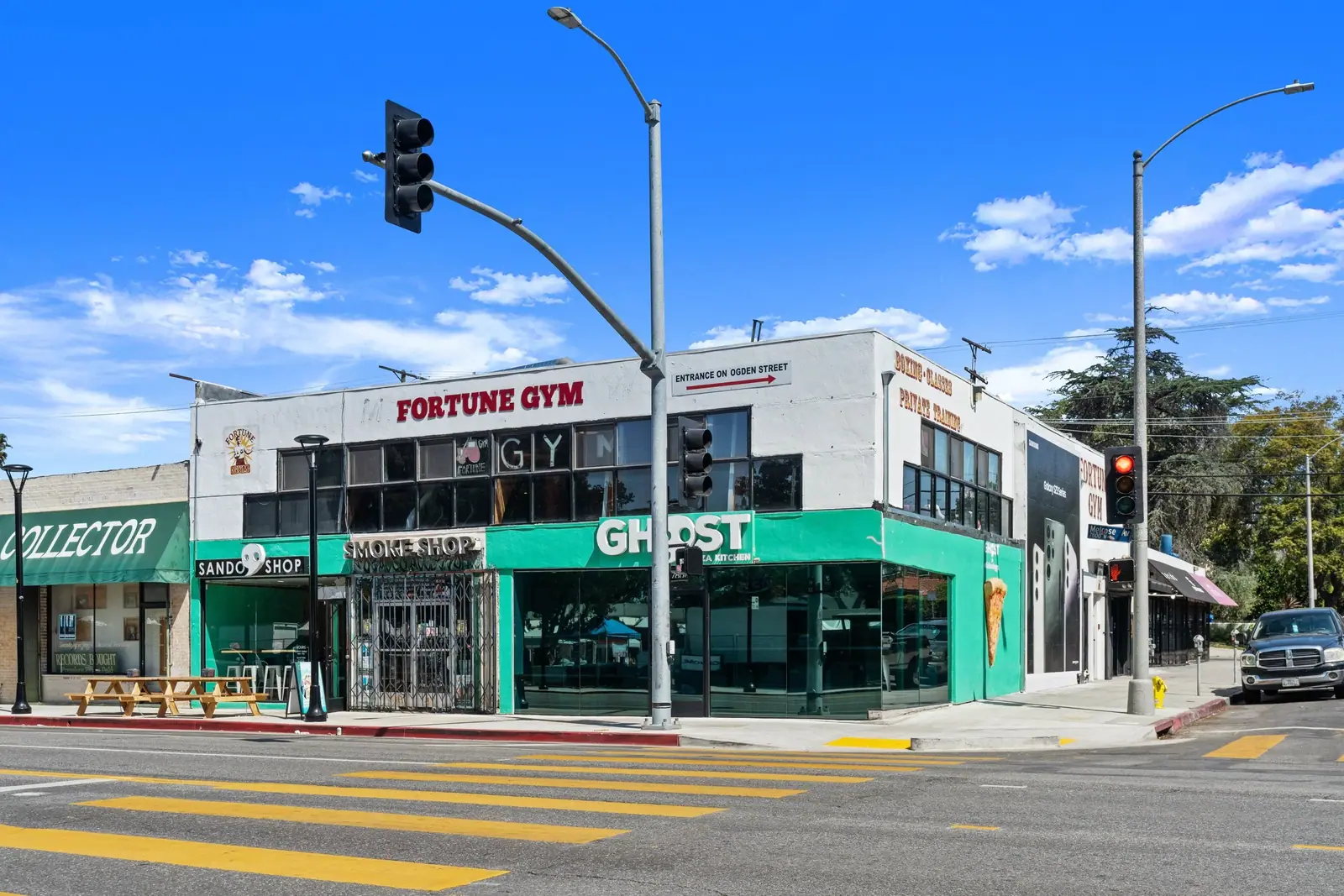 7801 Melrose Ave, Los Angeles — Ghost Pizza Kitchen & Ghost Sando Shop
